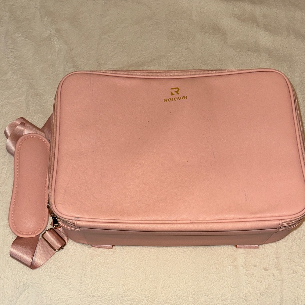 Chic Pink Laptop Bag with Strap